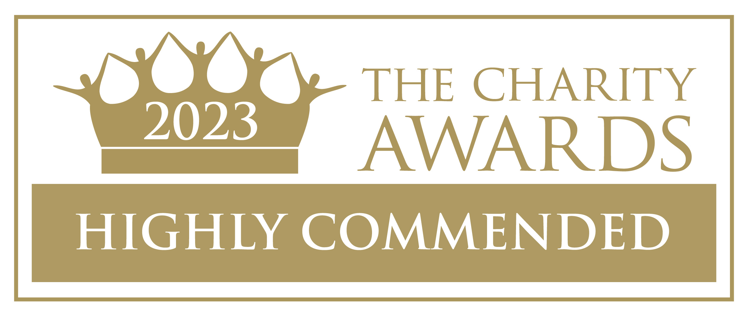 Charity Awards 2023 Highly Commended certification